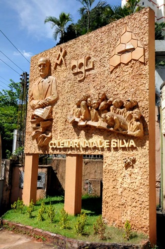 Painel da Academia Goiana de Letras - Casa Colemar Natal e Silva