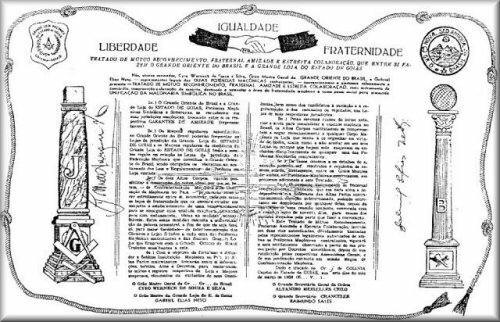 Tratado de Mútuo Reconhecimento, Fraternal Amizade e Estreita Colaboração do Grande Oriente do Brasil e a Sereníssima Grande Loja Maçônica de Goiás