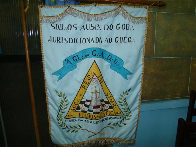 Estandarte da Loja Maçônica Filhos da Justiça 2284